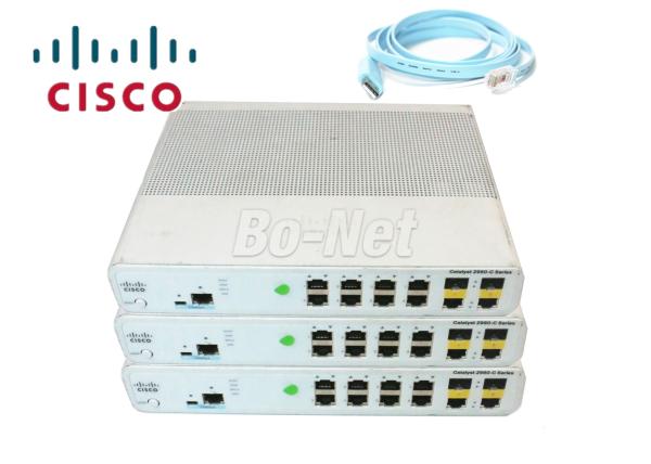 Buy C2960C Series Cisco Managed Switch , 8 Port Second Hand Cisco Switch 10/100M WS-C2960C-8TC-L at wholesale prices