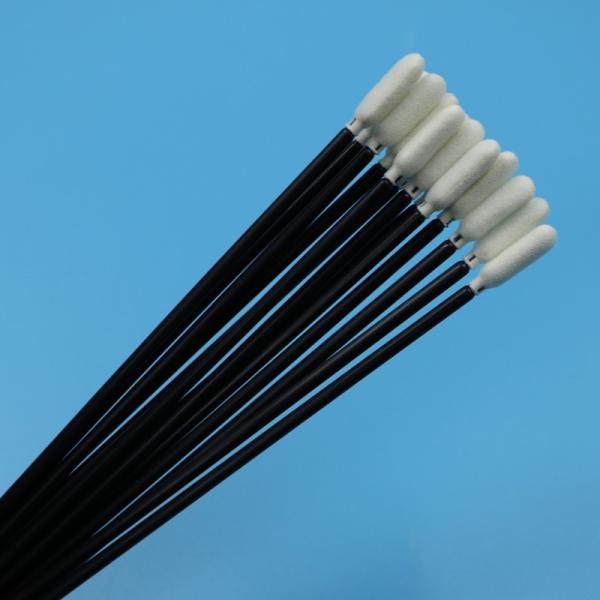 TX740 Lint Free 6.5" Long Black Handle Sponge Cleanroom Swab Car Cleaning Foam Swab