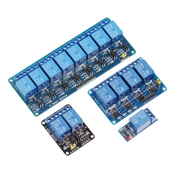 Buy High and Low Level Trigger 5V/12V/24V Shield for Arduino 1 2 4 6 8 Channel Relay Module at wholesale prices