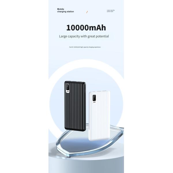 10W Output Power Micro USB Input Interface Ultra Slim 10000mah Power Bank for iPhone 15