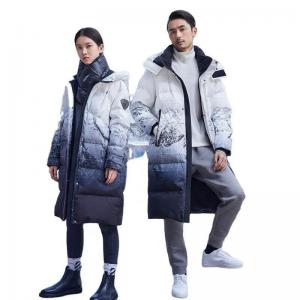 China                  Custom Print Men′s Down Jacket Goose for Mens 2023 Winter Puffer Jacket Long Down Coats Hooded Clothes              on sale
