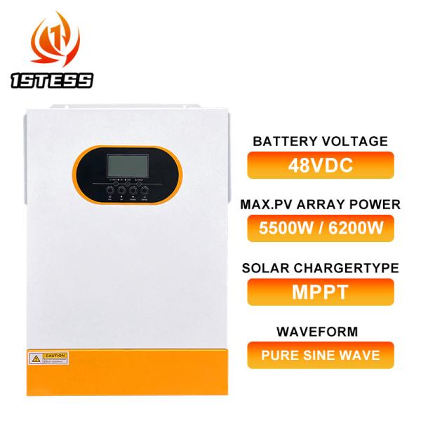 Buy 48VDC Output Voltage Hybrid Inverter 5000W Solar Grid-Tie Backup Power System with MPPT Solar Charger at wholesale prices