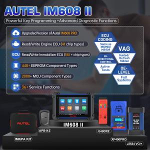 2024 Autel im608 ii versión Full Kit Plus IMKPA Accessorie with Free G-Box2