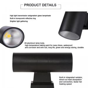 Quality Outdoor Wall Mounted LED Lamps AC85V-220V 5W*2 COB Aluminum Black for sale