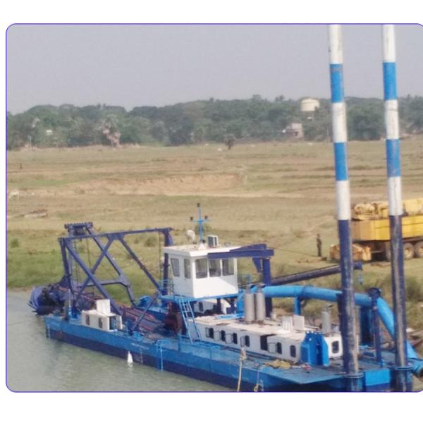 Cutter Head Equipped 20 inch Sludge Dredging Vessel with Hydraulic Systems Controlling and GPS Navigation