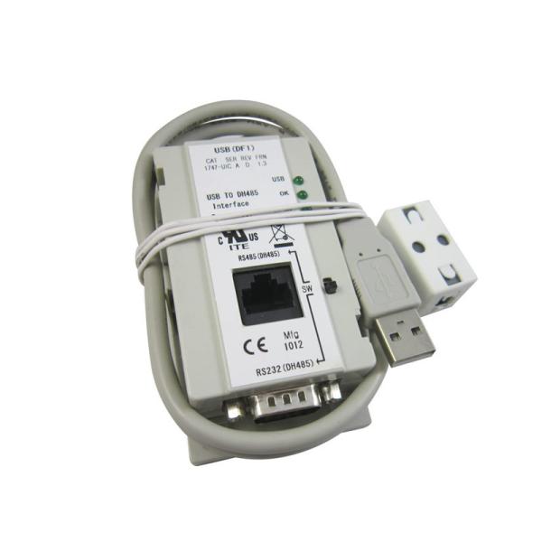 Buy Allen Bradley PLC Programming Cable USB to DH485 RS485 RS232 Interface Converter 1747-UIC at wholesale prices