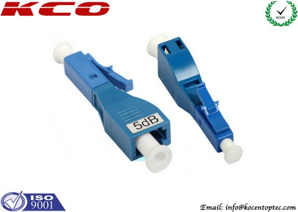 Buy Fixed FTTH LC UPC Fiber Optic Attenuator 5dB Plug Type Male To Female at wholesale prices