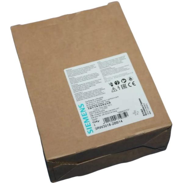 SIEMENS 3RW3018-2BB14 SIRIUS SOFT STARTER S00 17.6 A, 7.5 KW/400 V, 40 °C 200-480 V AC, 110-230 V AC/DC