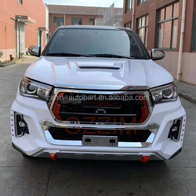 Car Body Kit Toyota Hilux Revo 2016 To Hilux Rocco 2018 Car Light Grille Bumper