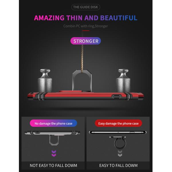 Shockproof Mobile Phone Note 9 Armor Case 5.5 " With Kickstand Holder