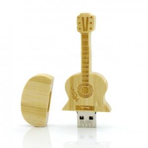 Quality Guitar Shape Promo Gifts Wooden USB flash Drives 32Gb With Nice Gift Wood Packing for sale