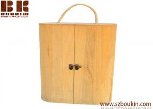 China New design unfinished custom wood wine box solid wood build quality assurance on sale