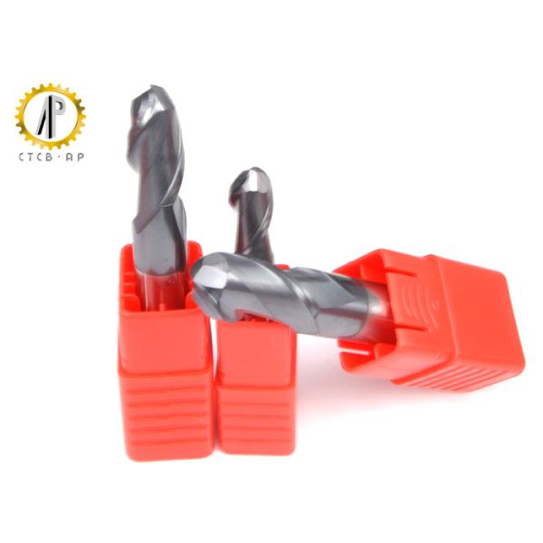 High Performance Miniature Carbide End Mills Metric Ball End Mill Bits ALTiN Coating