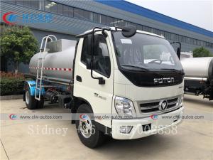 Quality Foton 4x2 5000L Small Fuel Tank Truck With Gear Pump for sale