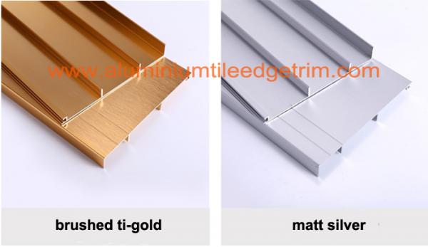 ti gold aluminium skirting board profile