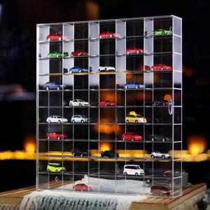 China Model Car Acrylic Showcase Sheet 1/64 Diecast Model Car Case For Store Retail Shops Office on sale