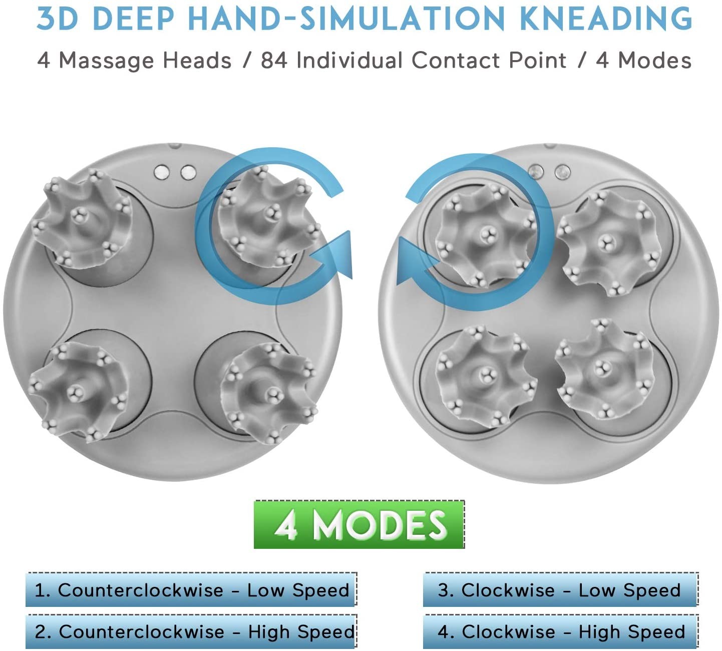 1200mAh Handheld Head Scalp Massager