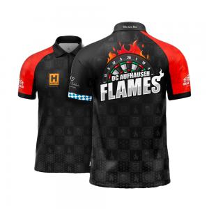 Quality OEM Sublimation Darts T Shirt Multicolor With Zippers Design for sale