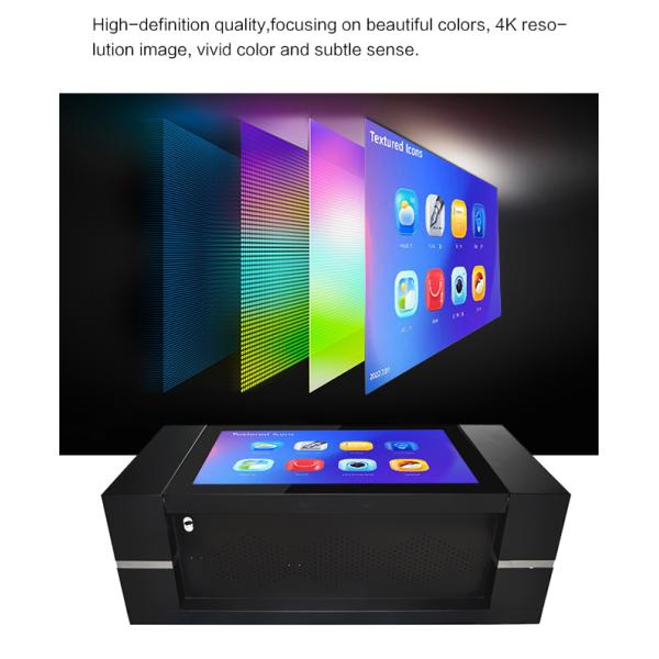 Hottest 43" Indoor Interactive Smart Touch Screen Coffee Table for Restaurant Lifting Touch Table