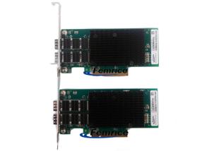 China Femrice 10Gbps Dual Port Unidirectional Transmit Gigabit Ethernet Server Adapter PCIe x8 SFP+ Slots Network Controller on sale