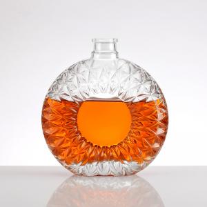 China Sealing and Customizable Sealing Type 500ml Round Glass Bottles for Brandy Wine on sale