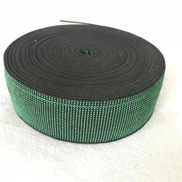 80%-90% Elongation Elastic Straps For Sofa , Printed Upholstery Webbing Clips