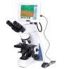 5.0MP wifi high resolution digital camera LCD screen microscope with software for lab hospital reserch and education use for sale