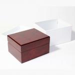 Classic Jewelry Wooden Box With White Leather Pillow , Wooden Watch Box