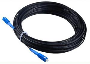 Black SC-SC FTTH Fiber Optic Cable Single Mode Patch Cord Jumper