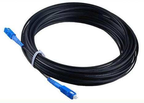 Buy Black SC-SC FTTH Fiber Optic Cable Single Mode Patch Cord Jumper at wholesale prices