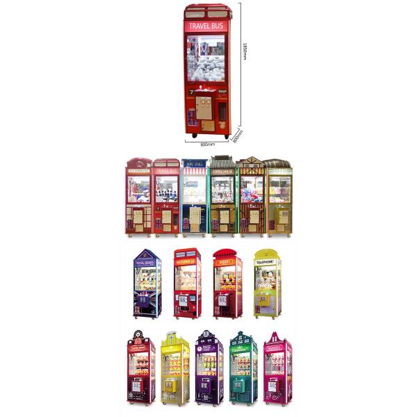 1 Player Crane Claw Machine / Telephone Toy Crane Machine For Shopping Mall