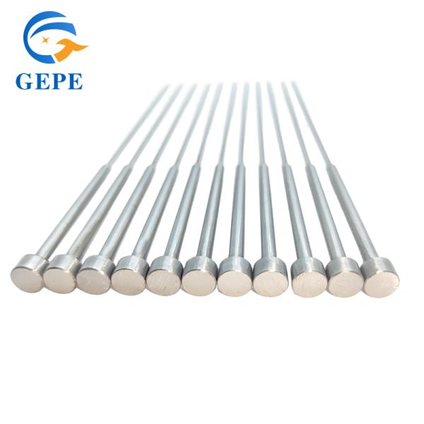 Precision Mold Ejector Pin Double Section / Straight Ejector Pin High Temperature Resistant