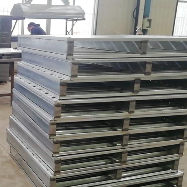 Rust Resistance Warehouse Steel Pallet Double Face Customized Size For Forklift Access