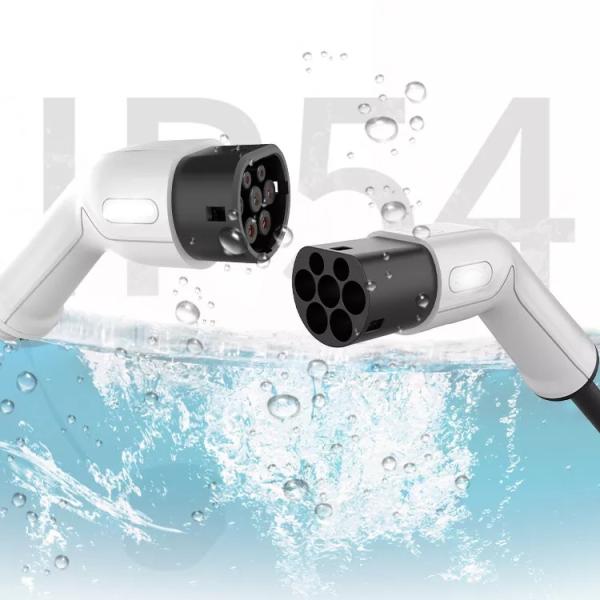 Single Phase Level 2 Connector Chargers Gun Type 2 To Type 2 Ev Charging Cable 32a