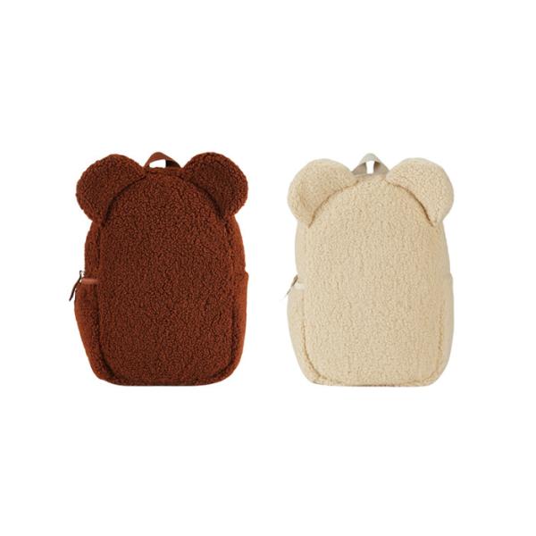 Unisex Lightweight Teddy Plush Children Toddler Backpack With Adjustable Straps