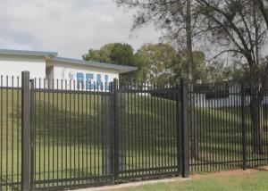 Quality PVC Coated Ornamental Spear Top Security Steel Tubular Fence in Garden,Home,Factory, School ,Villa for sale