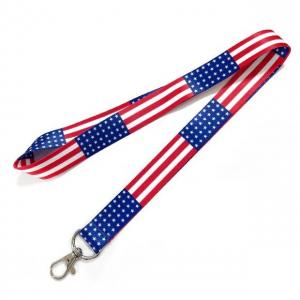 China Nylon Logo Printed Lanyard Union Made American Made Promotional Products on sale