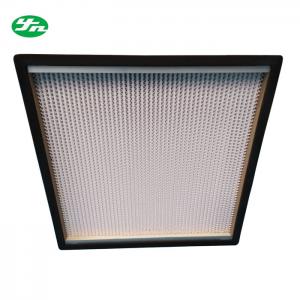 China High Efficiency HEPA Media Filter / Glass Filter With Sandwich Wooden Board Frame on sale