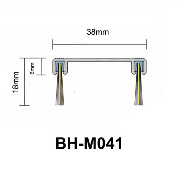 Commerial Door Bottom Brush Sweep 38mm Width RAVEN RP129F
