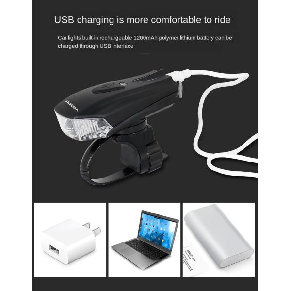 Smart Sensor USB Charging LED Bicycle Light Waterproof Bike Lights For Night Riding 76g