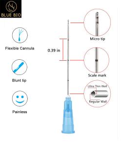 China 18g 100mm Disposable Blunt-Tip Microcannula With Liposuction Injection on sale