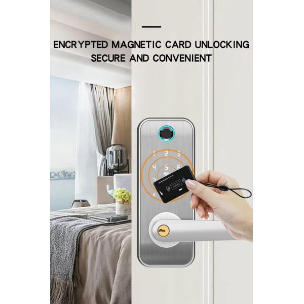 Zinc Alloy Smart Front Door Lock Bluetooth Digital Keypad Door Lock 35mm - 55mm