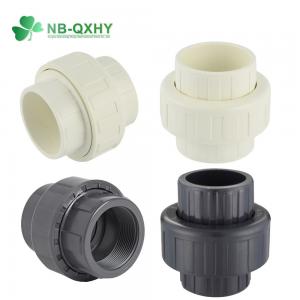 Quality Nominal Diameter Dn15-Dn100 Blue PVC Pipe Fitting Union Plastic Socket Thread Union for sale