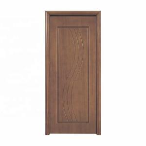 Quality Mahogany Exterior MDF Wood Doors 45mm Thick Medium Density Fiberboard Door for sale