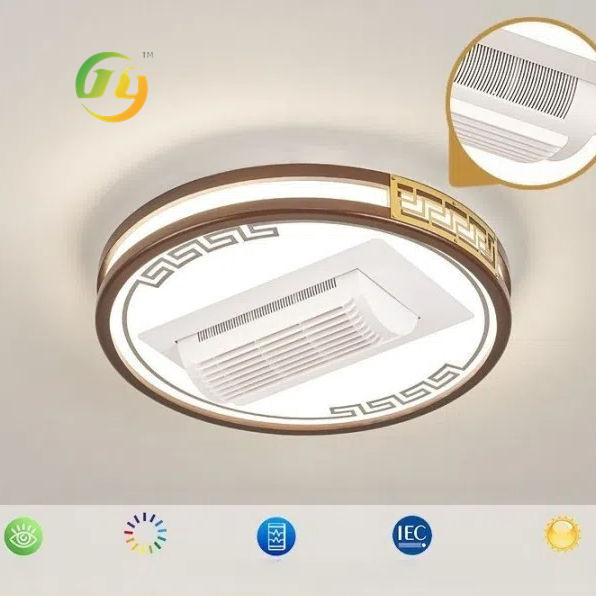 SENKAI New Chinese Style Fan Lamp Living Room Ginkgo Decoration Lamp New Creative Smart Invisible Living Room Bedroom