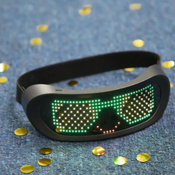 Buy LED Bluetooth Smart Glasses Programmable App Control With Straps at wholesale prices