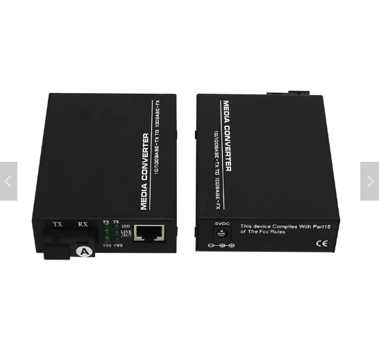 100M single Fiber Ethernet Media Converter with external power supply