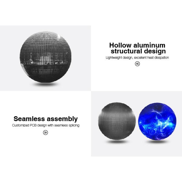 Flexible Dome Spherical Led Display Balls Screen Panel 1M 2M 2.5M 3M For Museum