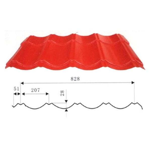 Glazed Tile Roof Panel Cold Roll Forming Machines / Roofing Sheet Roll Forming Machine