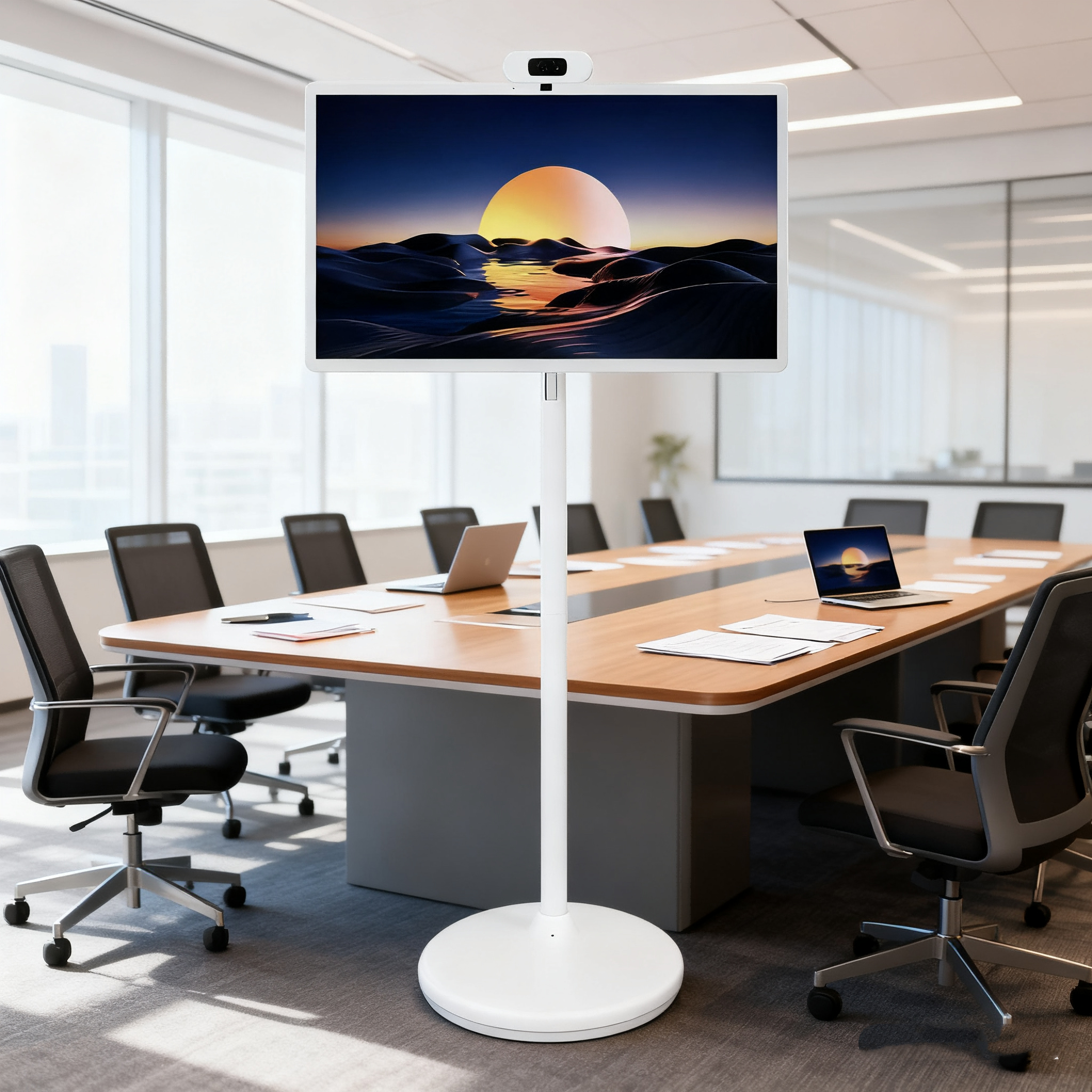 LED Backlit Android Smart TV Tablet Battery Powered Interactive 27 Inch for Modern Living